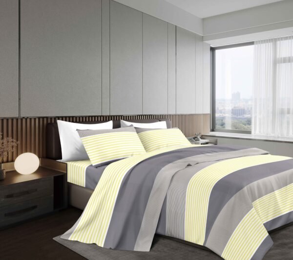 NANCY (1/2/3P) / SET DE SÁBANAS 4 PIEZAS ESTAMPADA (CAJA X 42 UNDS)