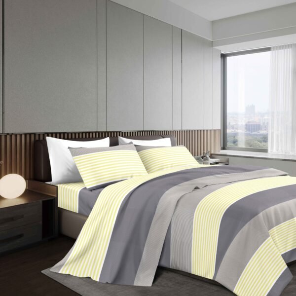 NANCY (1/2/3P) / SET DE SÁBANAS 4 PIEZAS ESTAMPADA (CAJA X 42 UNDS)