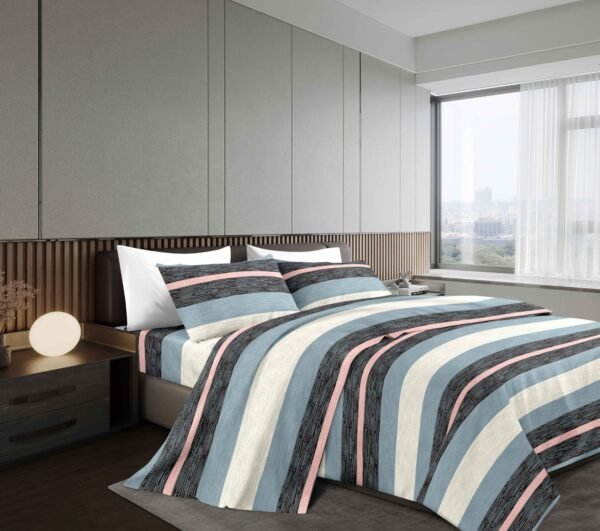 NANCY (1/2/3P) / SET DE SÁBANAS 4 PIEZAS ESTAMPADA (CAJA X 42 UNDS)