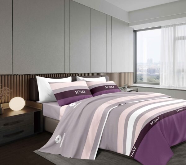 NANCY (1/2/3P) / SET DE SÁBANAS 4 PIEZAS ESTAMPADA (CAJA X 42 UNDS)