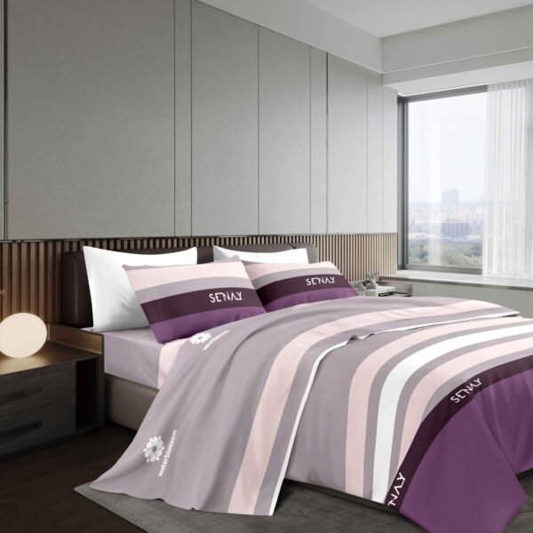 NANCY (1/2/3P) / SET DE SÁBANAS 4 PIEZAS ESTAMPADA (CAJA X 42 UNDS)