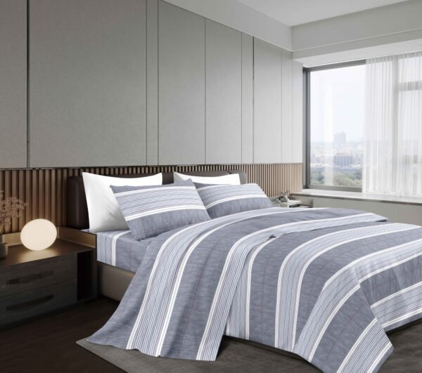 NANCY (1/2/3P) / SET DE SÁBANAS 4 PIEZAS ESTAMPADA (CAJA X 42 UNDS)