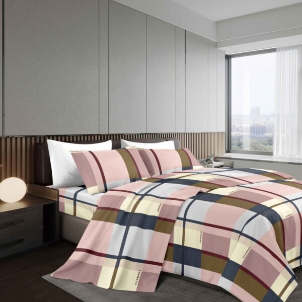 NANCY (1/2/3P) / SET DE SÁBANAS 4 PIEZAS ESTAMPADA (CAJA X 42 UNDS)