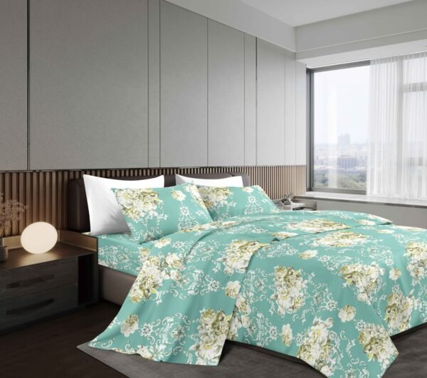 NANCY (1/2/3P) / SET DE SÁBANAS 4 PIEZAS ESTAMPADA (CAJA X 42 UNDS)