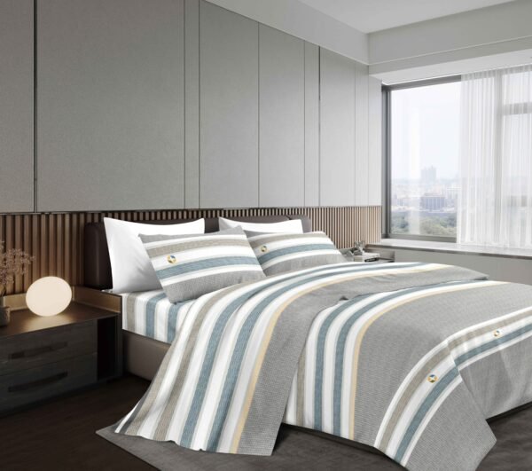 NANCY (1/2/3P) / SET DE SÁBANAS 4 PIEZAS ESTAMPADA (CAJA X 42 UNDS)