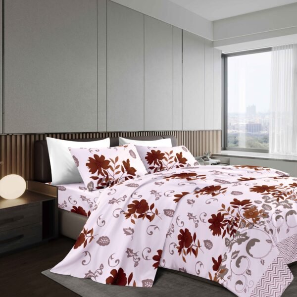 NANCY (1/2/3P) / SET DE SÁBANAS 4 PIEZAS ESTAMPADA (CAJA X 42 UNDS)