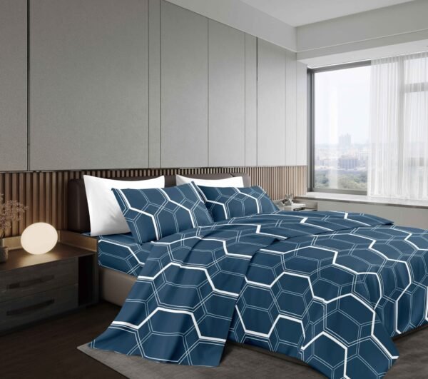 NANCY (1/2/3P) / SET DE SÁBANAS 4 PIEZAS ESTAMPADA (CAJA X 42 UNDS)