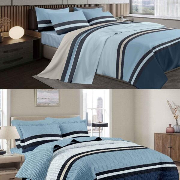 PER-1T2026 / SET DE COBERTOR 5 PIEZAS JUVENIL (FARDO X 20 UNDS)