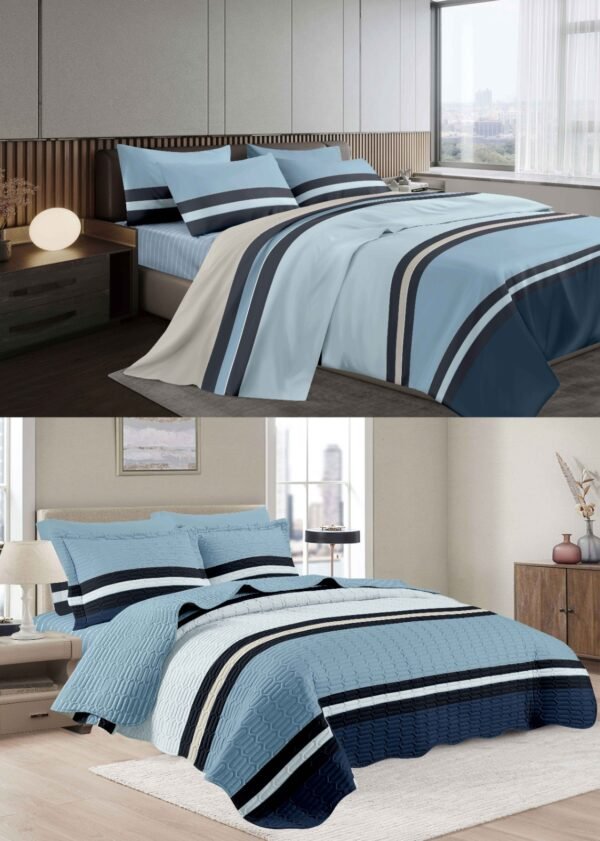 PER-1T2026 / SET DE COBERTOR 5 PIEZAS JUVENIL (FARDO X 20 UNDS)