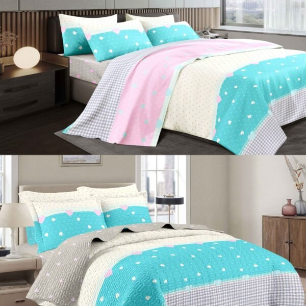 PER-1T2026 / SET DE COBERTOR 5 PIEZAS JUVENIL (FARDO X 20 UNDS)