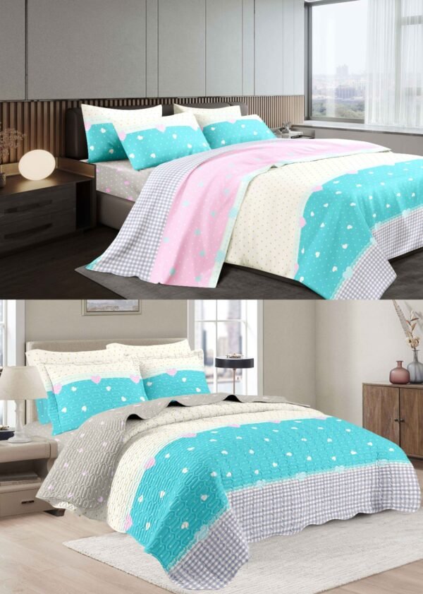 PER-1T2026 / SET DE COBERTOR 5 PIEZAS JUVENIL (FARDO X 20 UNDS)