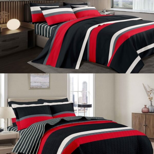 PER-1T2026 / SET DE COBERTOR 5 PIEZAS JUVENIL (FARDO X 20 UNDS)