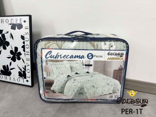 PER-1T2026 / SET DE COBERTOR 5 PIEZAS JUVENIL (FARDO X 20 UNDS)