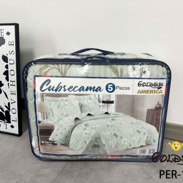 PER-1T2026 / SET DE COBERTOR 5 PIEZAS JUVENIL (FARDO X 20 UNDS)
