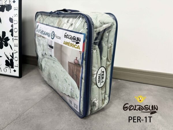 PER-1T2026 / SET DE COBERTOR 5 PIEZAS JUVENIL (FARDO X 20 UNDS)