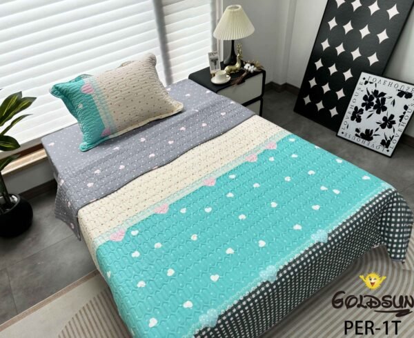 PER-1T2026 / SET DE COBERTOR 5 PIEZAS JUVENIL (FARDO X 20 UNDS)