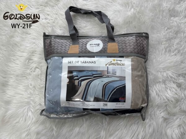 COBERTOR TELA CON CARNERO DELGADO 5 PIEZAS (FARDO X 20UNDS)