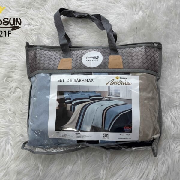 COBERTOR TELA CON CARNERO DELGADO 5 PIEZAS (FARDO X 20UNDS)