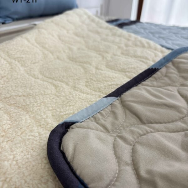 COBERTOR TELA CON CARNERO DELGADO 5 PIEZAS (FARDO X 20UNDS)