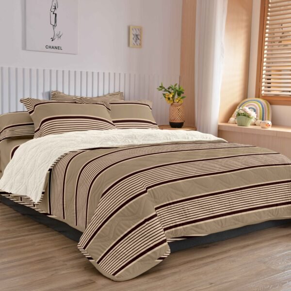 COBERTOR TELA CON CARNERO DELGADO 5 PIEZAS (FARDO X 20UNDS)