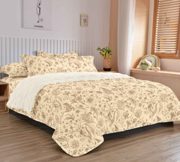 COBERTOR TELA CON CARNERO DELGADO 5 PIEZAS (FARDO X 20UNDS)