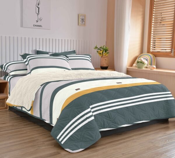 COBERTOR TELA CON CARNERO DELGADO 5 PIEZAS (FARDO X 20UNDS)