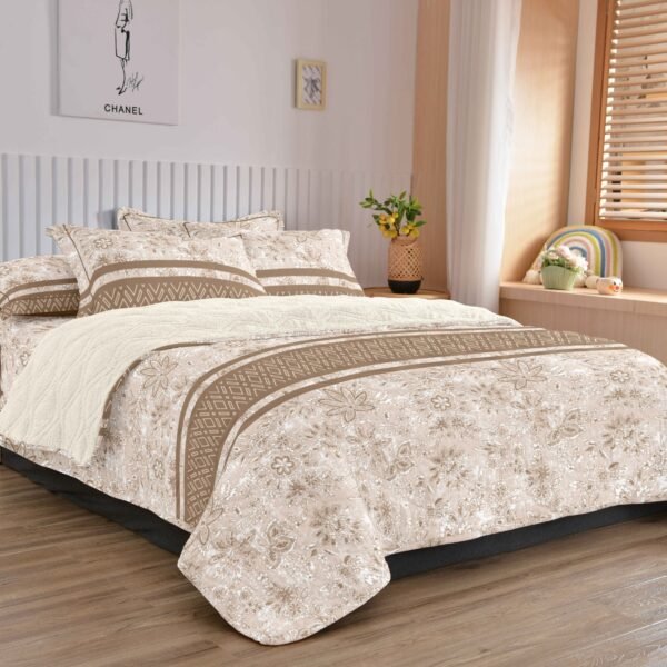 COBERTOR TELA CON CARNERO DELGADO 5 PIEZAS (FARDO X 20UNDS)