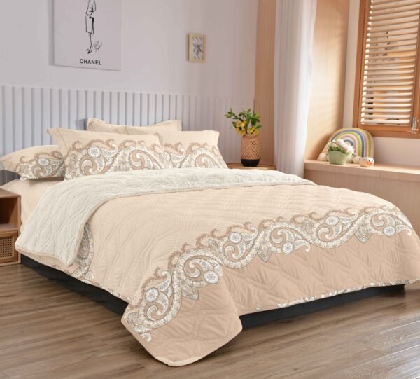 COBERTOR TELA CON CARNERO DELGADO 5 PIEZAS (FARDO X 20UNDS)