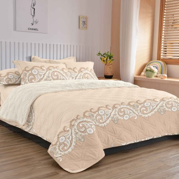 COBERTOR TELA CON CARNERO DELGADO 5 PIEZAS (FARDO X 20UNDS)