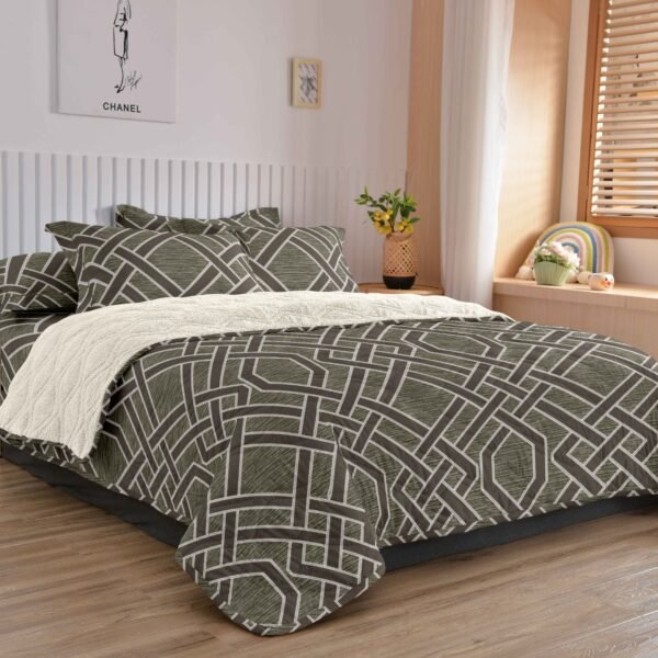 COBERTOR TELA CON CARNERO DELGADO 5 PIEZAS (FARDO X 20UNDS)