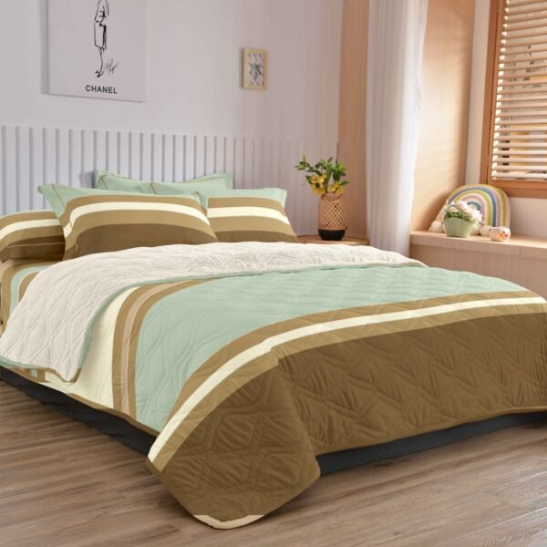 COBERTOR TELA CON CARNERO DELGADO 5 PIEZAS (FARDO X 20UNDS)