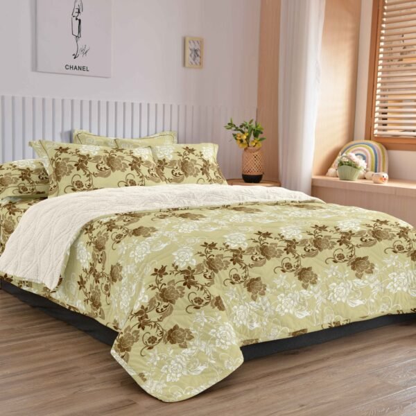 COBERTOR TELA CON CARNERO DELGADO 5 PIEZAS (FARDO X 20UNDS)