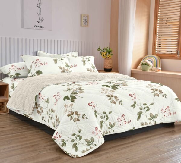 COBERTOR TELA CON CARNERO DELGADO 5 PIEZAS (FARDO X 20UNDS)