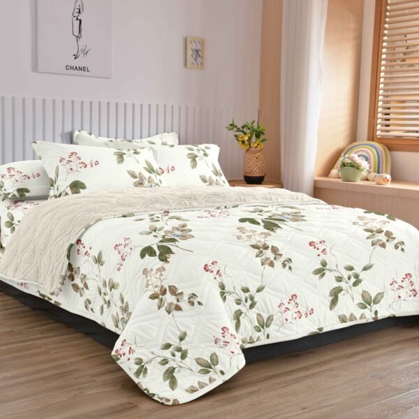 COBERTOR TELA CON CARNERO DELGADO 5 PIEZAS (FARDO X 20UNDS)