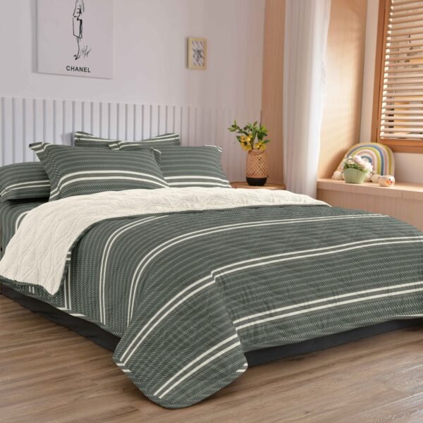 COBERTOR TELA CON CARNERO DELGADO 5 PIEZAS (FARDO X 20UNDS)