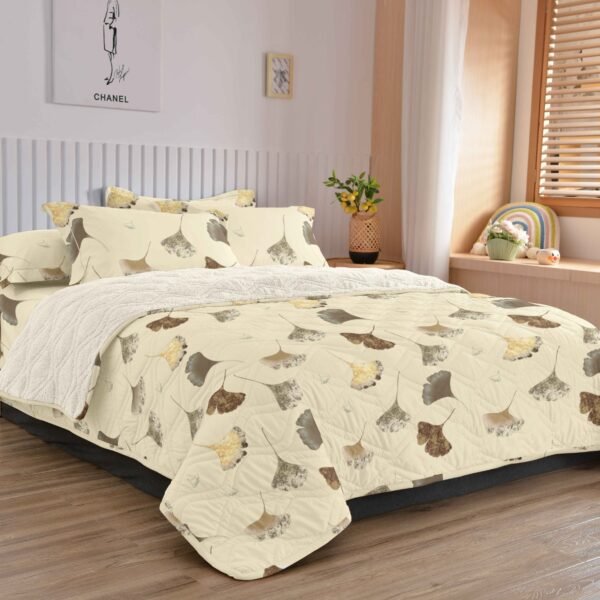 COBERTOR TELA CON CARNERO DELGADO 5 PIEZAS (FARDO X 20UNDS)