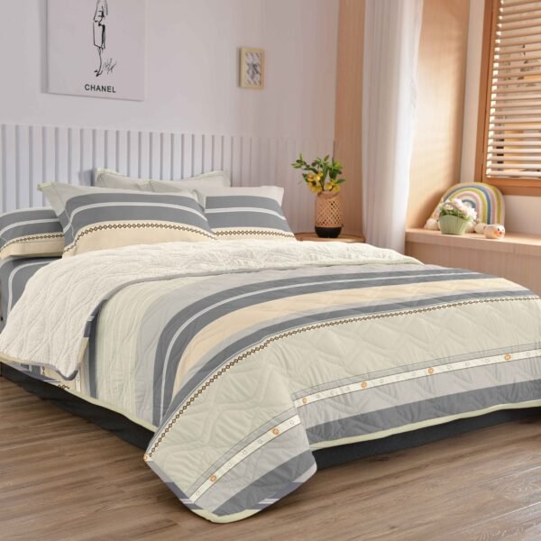 COBERTOR TELA CON CARNERO DELGADO 5 PIEZAS (FARDO X 20UNDS)