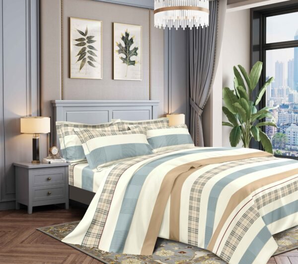 COBERTOR TELA CON CARNERO DELGADO 5 PIEZAS (FARDO X 20UNDS)