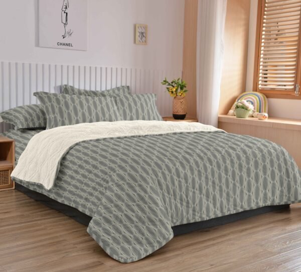 COBERTOR TELA CON CARNERO DELGADO 5 PIEZAS (FARDO X 20UNDS)