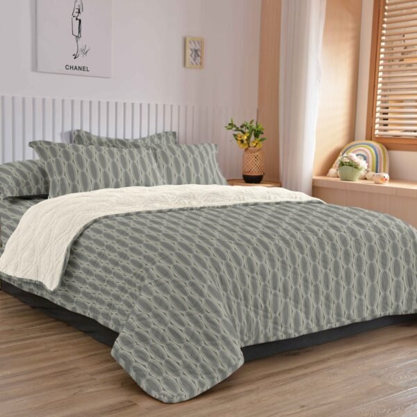 COBERTOR TELA CON CARNERO DELGADO 5 PIEZAS (FARDO X 20UNDS)