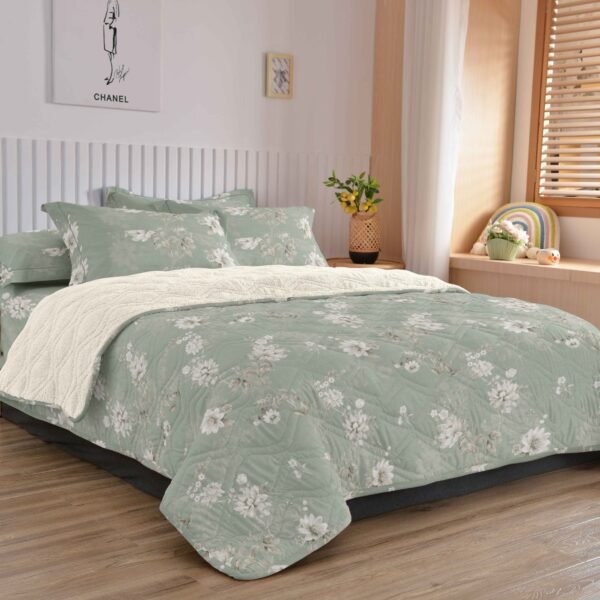 COBERTOR TELA CON CARNERO DELGADO 5 PIEZAS (FARDO X 20UNDS)