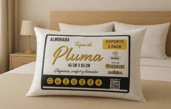 PAR DE ALMOHADAS TOQUE DE PLUMA (TUBO X 4 PARES)