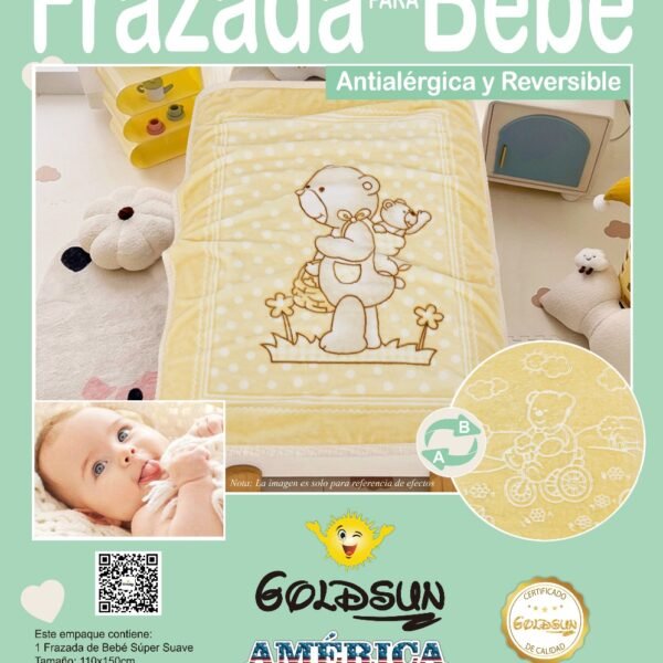 FRAZADA DE CUNA TERCIOPELO PARA BEBE (FARDO X 100 UNDS)