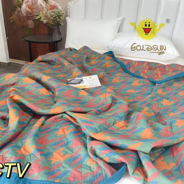 COLCHA DE LUJO 1 PIEZA MODELO ARABE  (FARDO X 30 UNDS)