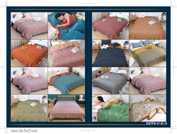 COLCHA DE LUJO 1 PIEZA MODELO ARABE  (FARDO X 30 UNDS)