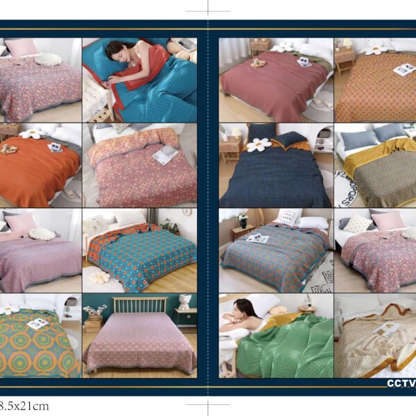 COLCHA DE LUJO 1 PIEZA MODELO ARABE  (FARDO X 30 UNDS)