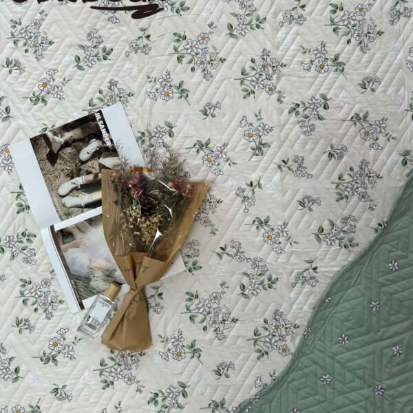 SET EDREDON DE VERANO 7 PIEZAS CON CORTINA (CAJA X 12 UNDS)