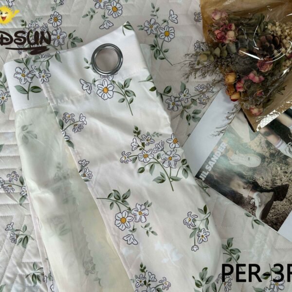 SET EDREDON DE VERANO 7 PIEZAS CON CORTINA (CAJA X 12 UNDS)