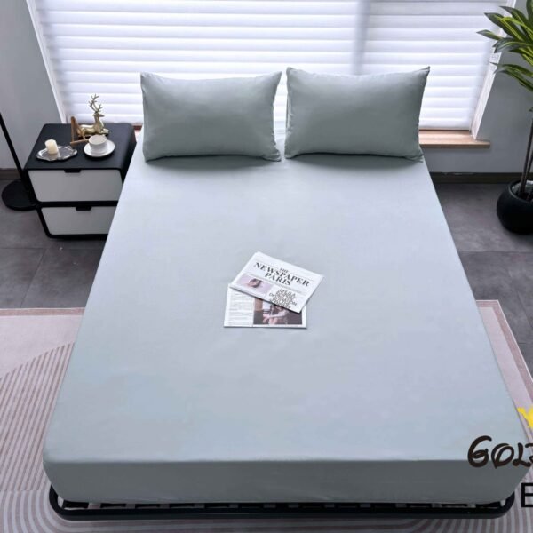 SET DE SABANAS 4 PIEZAS COLOR ENTERO ESTUCHE DE TELA (CAJA X 48 UNDS)