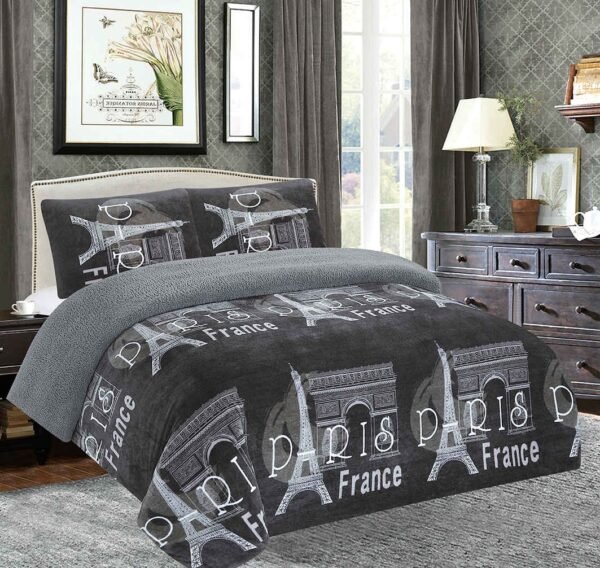 COBERTOR ACOLCHADO P/C 1 PIEZA 2 PLAZAS ESTAMPADO (FARDO X 20 UNDS)